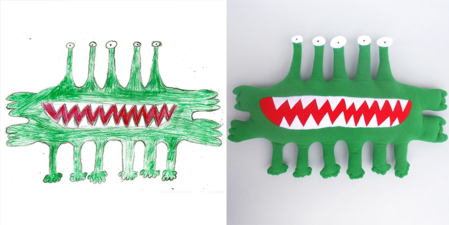 I Turn The Drawings Of Little Artists Into Reality