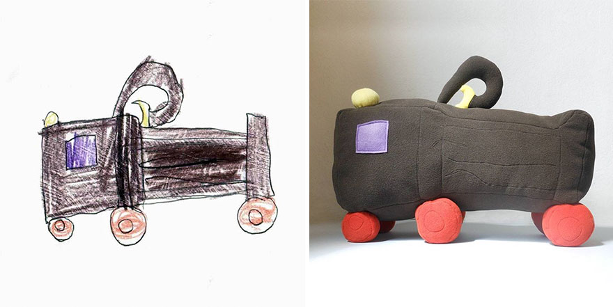 I Turn The Drawings Of Little Artists Into Reality