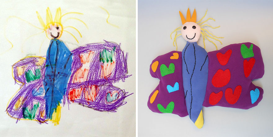 I Turn The Drawings Of Little Artists Into Reality