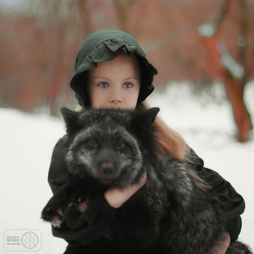 I Portrayed A Little Girl With A Black Fox I Portrayed A Little Girl With A Black Fox