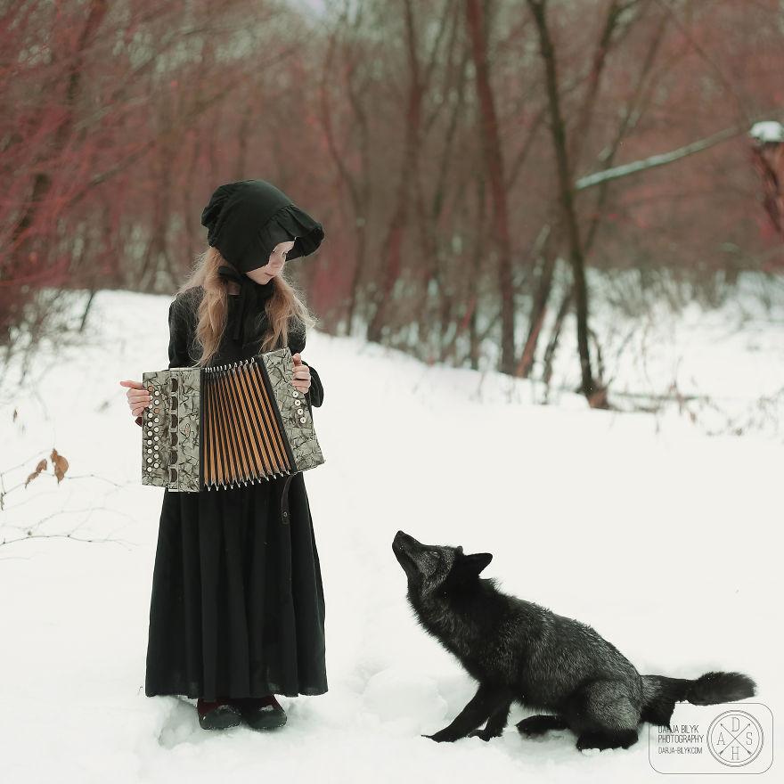 I Portrayed A Little Girl With A Black Fox I Portrayed A Little Girl With A Black Fox
