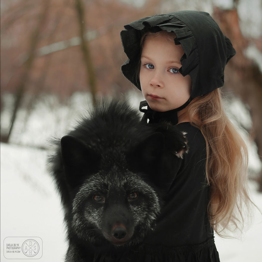 I Portrayed A Little Girl With A Black Fox I Portrayed A Little Girl With A Black Fox