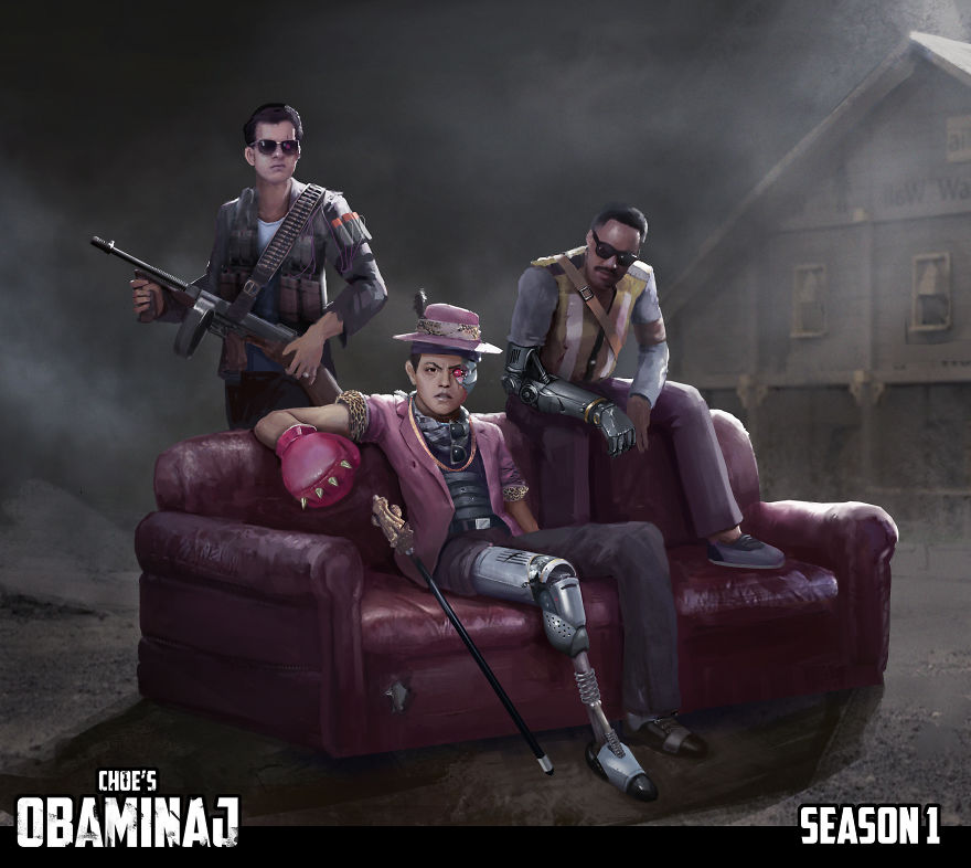 After The Trumpocalypse, Obama And Nicki Join Together To Save The World. Obaminaj. An Art Series After The Trumpocalypse, Obama And Nicki Join Together To Save The World. Obaminaj. An Art Series