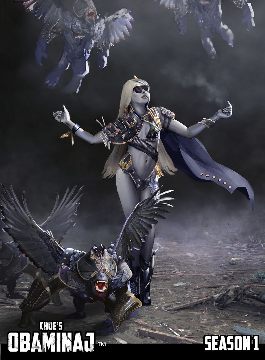 After The Trumpocalypse, Obama And Nicki Join Together To Save The World. Obaminaj. An Art Series After The Trumpocalypse, Obama And Nicki Join Together To Save The World. Obaminaj. An Art Series