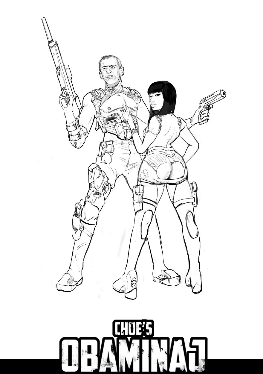 After The Trumpocalypse, Obama And Nicki Join Together To Save The World. Obaminaj. An Art Series After The Trumpocalypse, Obama And Nicki Join Together To Save The World. Obaminaj. An Art Series