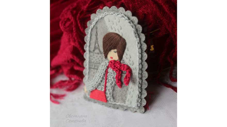 Light Of Sweet Windows: Comfy Brooches By Svetlana Semenova Light Of Sweet Windows: Comfy Brooches By Svetlana Semenova