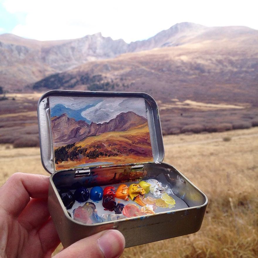 Travel Around The USA With These Tiny Landscapes In Mint Tins Travel Around The USA With These Tiny Landscapes In Mint Tins