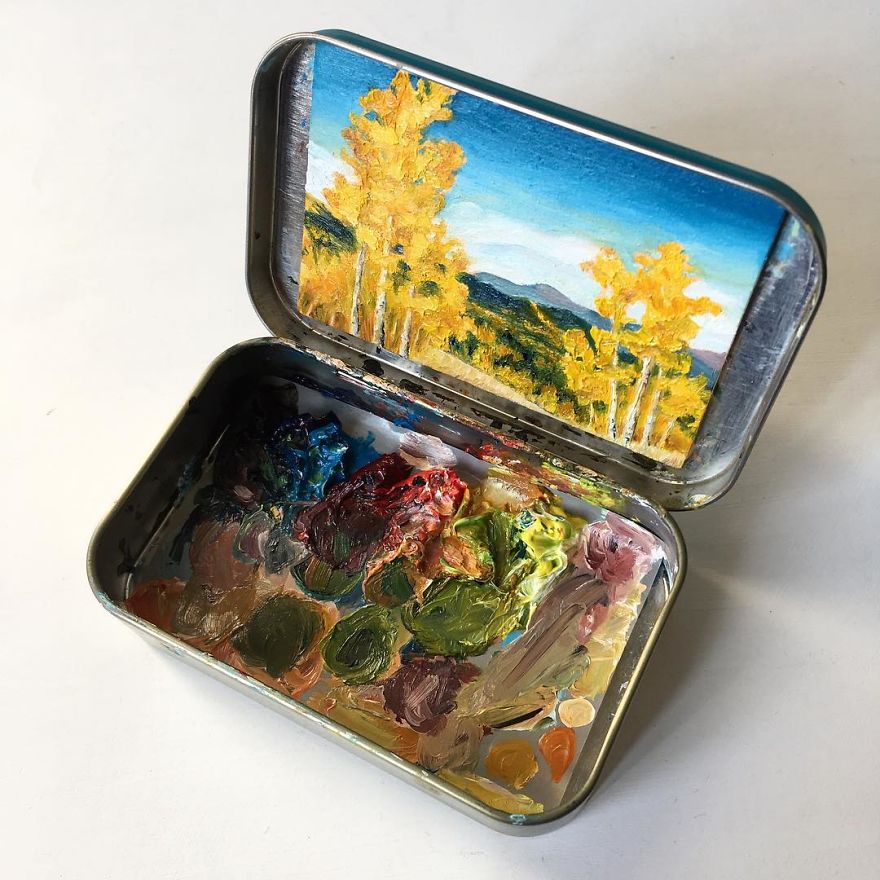 Travel Around The USA With These Tiny Landscapes In Mint Tins Travel Around The USA With These Tiny Landscapes In Mint Tins