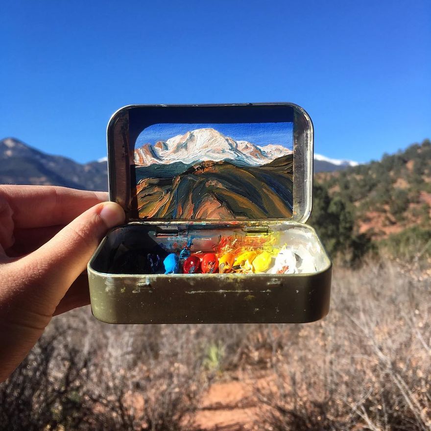 Travel Around The USA With These Tiny Landscapes In Mint Tins Travel Around The USA With These Tiny Landscapes In Mint Tins