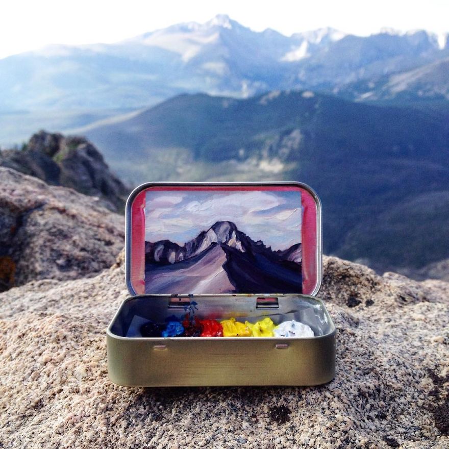 Travel Around The USA With These Tiny Landscapes In Mint Tins Travel Around The USA With These Tiny Landscapes In Mint Tins
