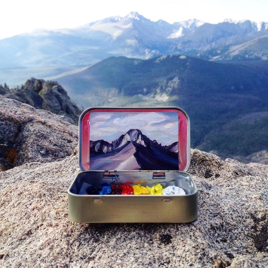 Travel Around The USA With These Tiny Landscapes In Mint Tins Travel Around The USA With These Tiny Landscapes In Mint Tins