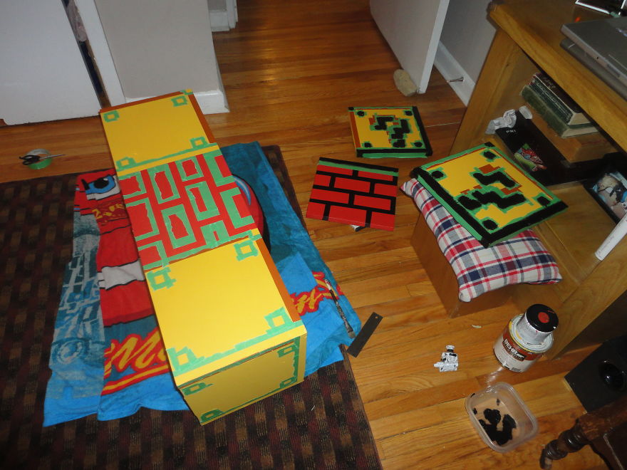 I Made This Mario-Themed Cabinet For My Friend I Made This Mario-Themed Cabinet For My Friend