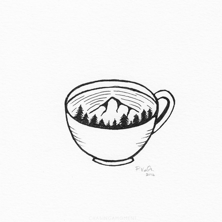 I Create Illustrations Inspired By Coffee And Nature