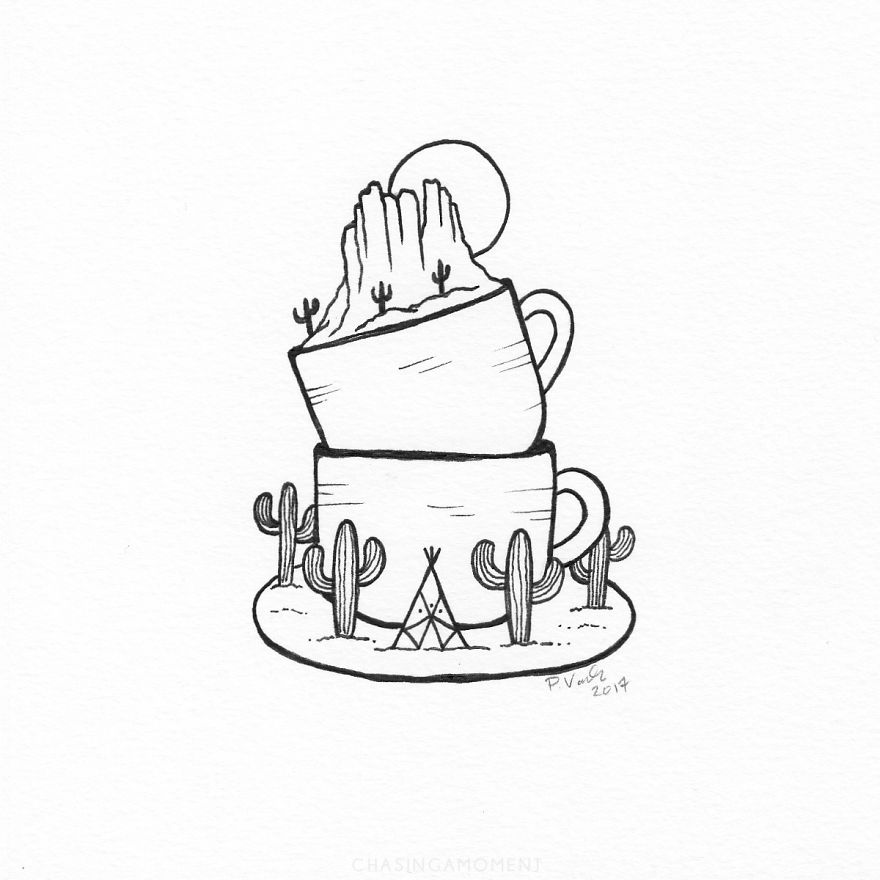 I Create Illustrations Inspired By Coffee And Nature