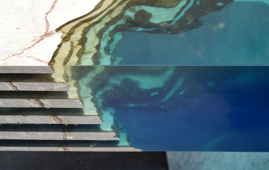 Aquatic Coffee Tables That I Make By Merging Natural Stone And Resin Aquatic Coffee Tables That I Make By Merging Natural Stone And Resin
