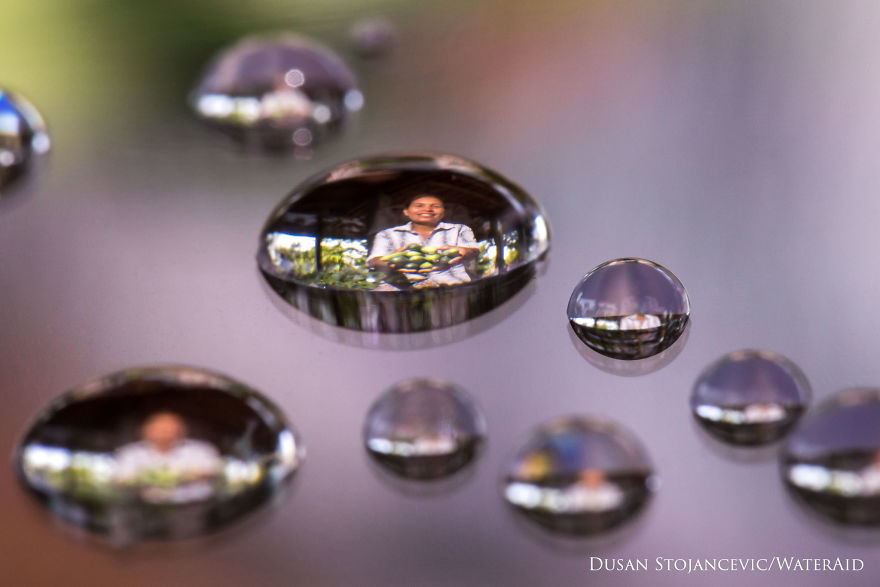 I Captured People Inside Tiny Water Droplets To Mark World Water Day I Captured People Inside Tiny Water Droplets To Mark World Water Day