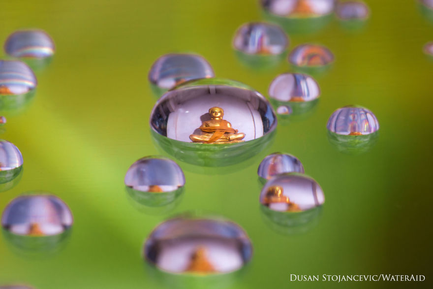 I Captured People Inside Tiny Water Droplets To Mark World Water Day I Captured People Inside Tiny Water Droplets To Mark World Water Day