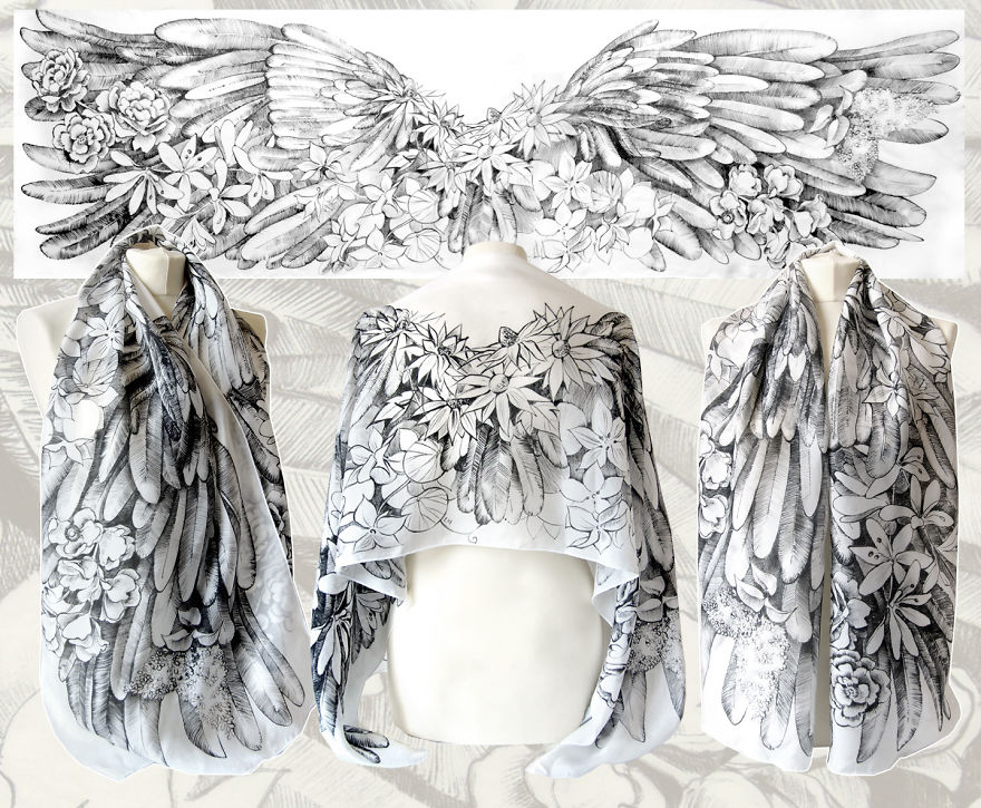 I Paint On Silk To Create Wearable Piece Of Art I Paint On Silk To Create Wearable Piece Of Art