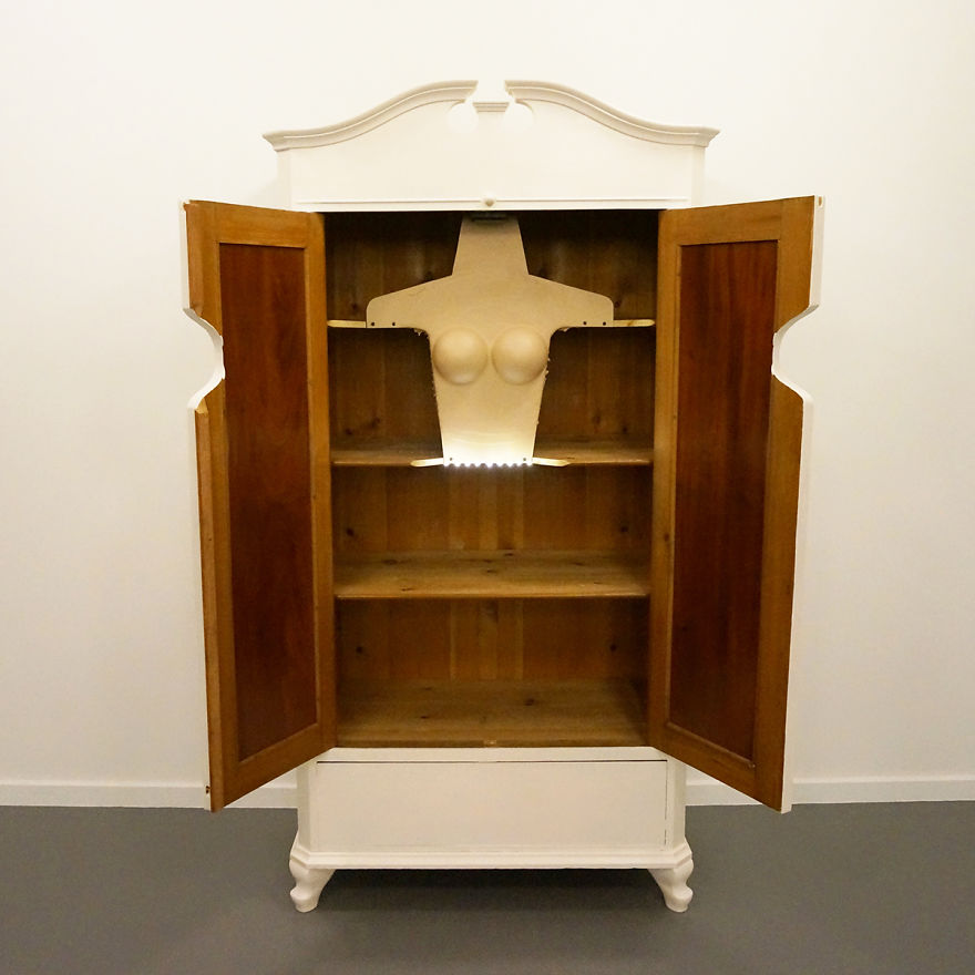 I´ve Have Built The Cleavage Closet To Provoke And Create Some Attention To The Unrealistic Perfect Body Ideals I´ve Have Built The Cleavage Closet To Provoke And Create Some Attention To The Unrealistic Perfect Body Ideals