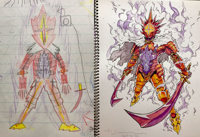 Dad Turns His Sons’ Doodles Into Anime Characters, And The Result Is Amazing Dad Turns His Sons’ Doodles Into Anime Characters, And The Result Is Amazing