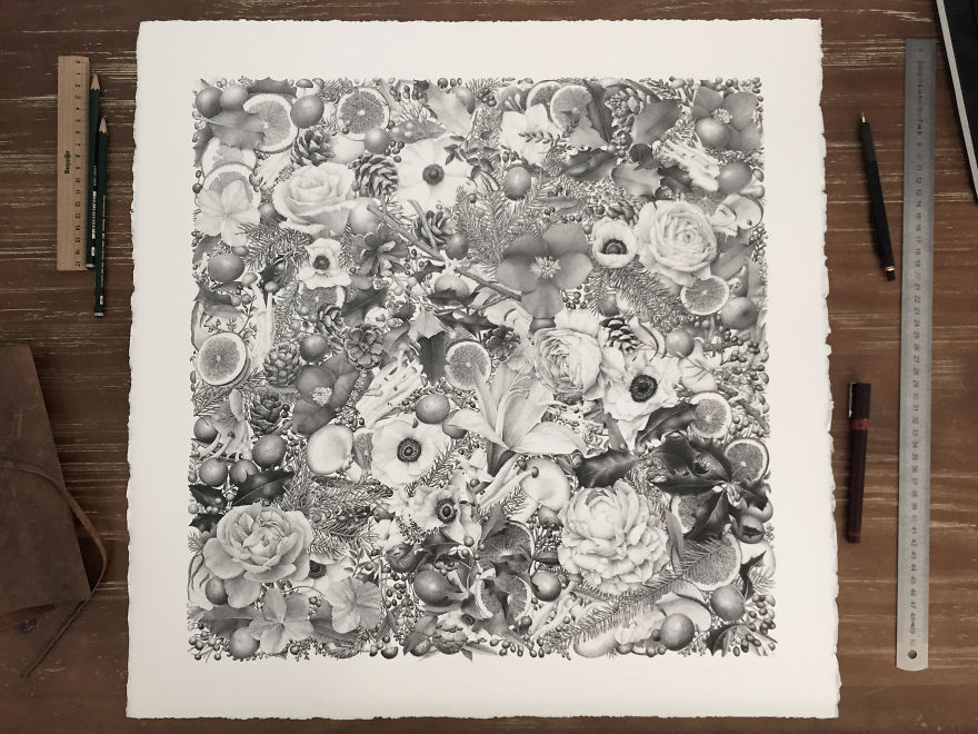 8 Million Dots And 400 Hours Later, I Present My Artwork “Winter” 8 Million Dots And 400 Hours Later, I Present My Artwork “Winter”