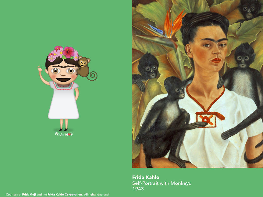 I Turned My Emoji Keyboard Into A Frida Kahlo Art Gallery I Turned My Emoji Keyboard Into A Frida Kahlo Art Gallery