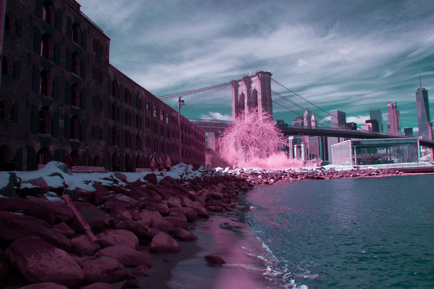 I Captured How New York Would Look Like If You Saw It In Infrared I Captured How New York Would Look Like If You Saw It In Infrared