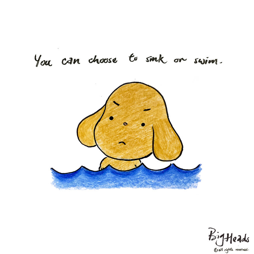 I Drew Cartoons Inspired By My Experience Dealing With Emotions And Stress Issues