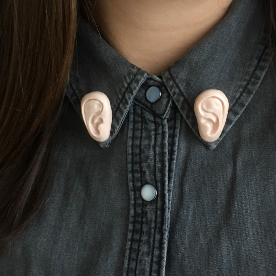 Polymer Clay Pins And Earrings Made By Me