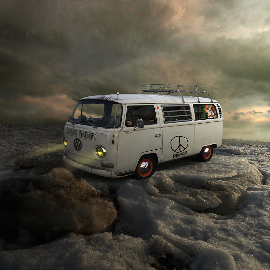 I Rescue Beautiful Old Cars From Being Forgotten Using Digital Art I Rescue Beautiful Old Cars From Being Forgotten Using Digital Art