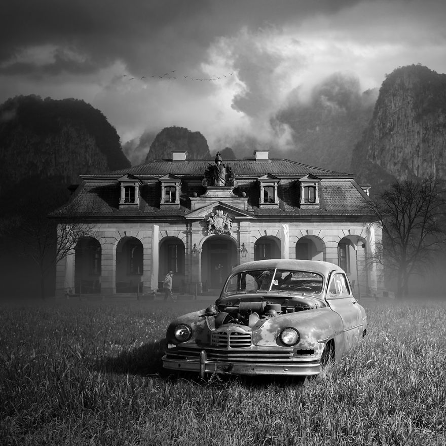 I Rescue Beautiful Old Cars From Being Forgotten Using Digital Art I Rescue Beautiful Old Cars From Being Forgotten Using Digital Art