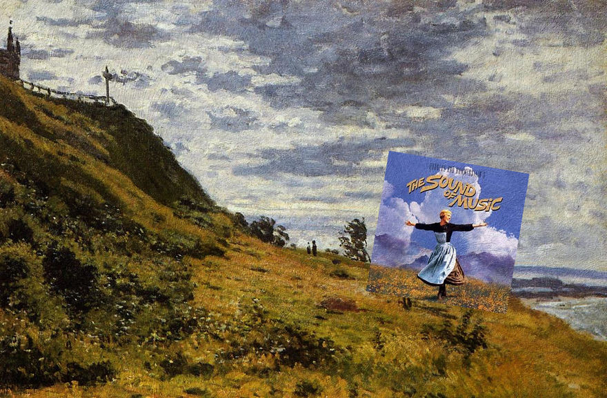 I Combine Movie Soundtrack Album Covers With Classical Paintings