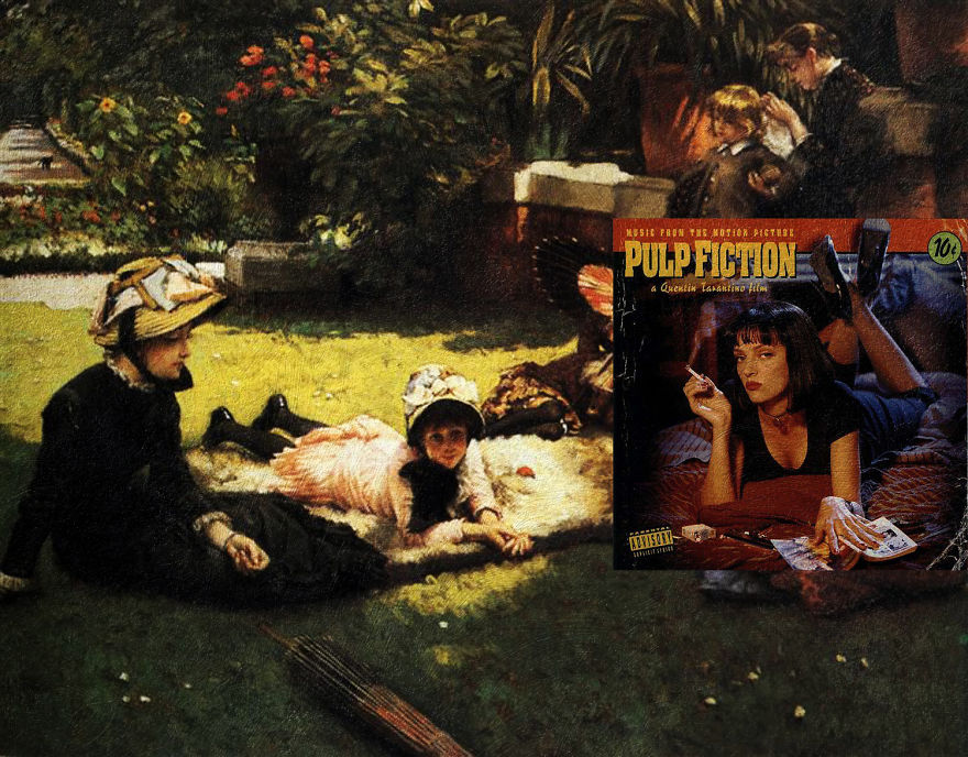 I Combine Movie Soundtrack Album Covers With Classical Paintings