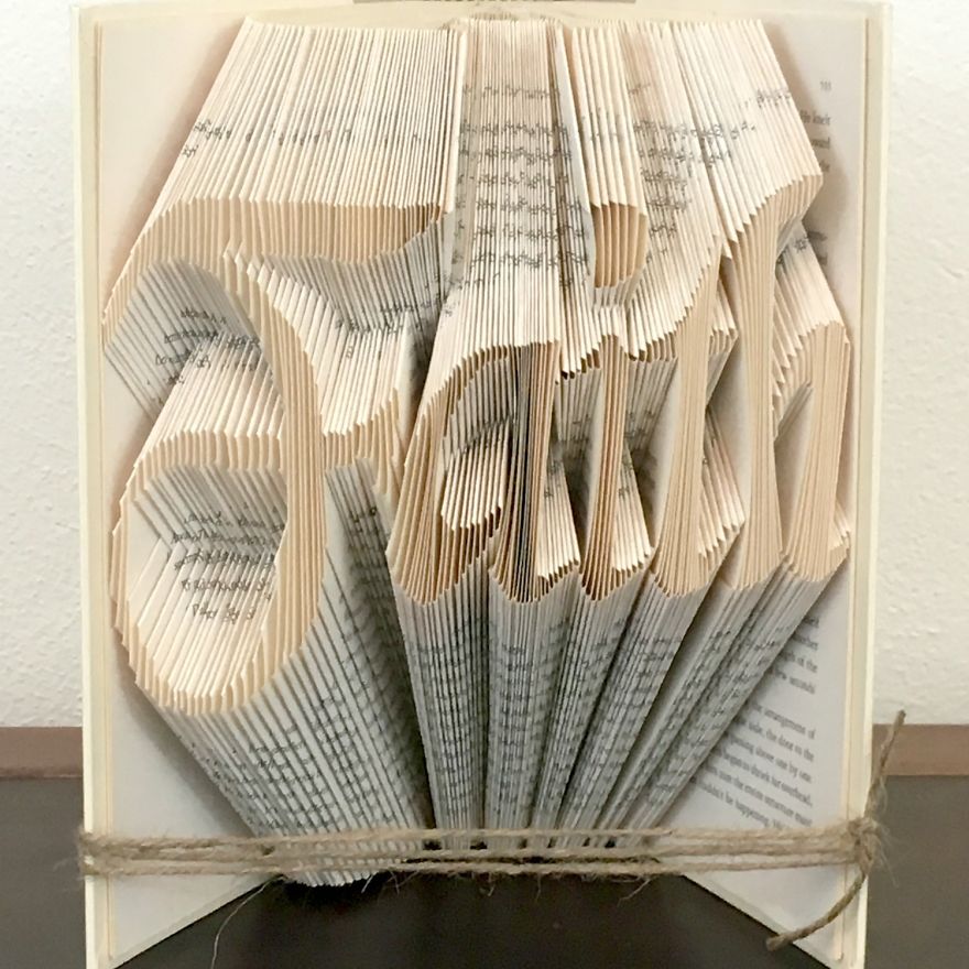 I Fold Books Into Works Of Art I Fold Books Into Works Of Art