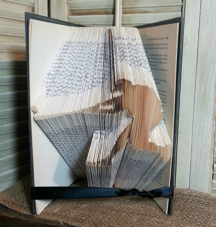 I Fold Books Into Works Of Art I Fold Books Into Works Of Art
