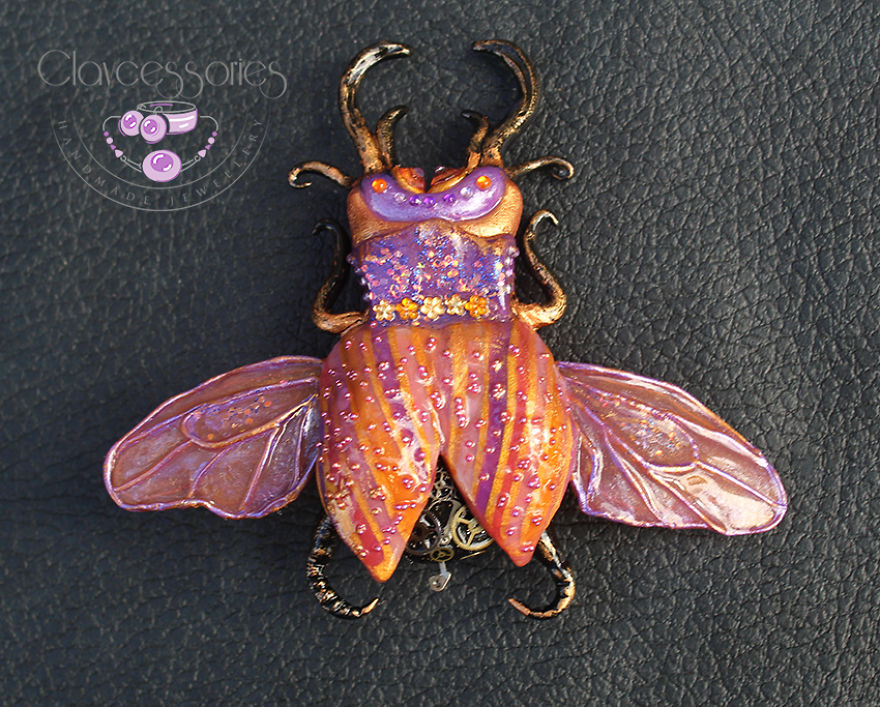 I Create These Magical Beetles From Polymer Clay