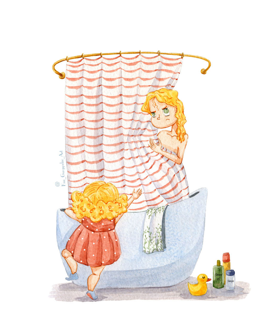 My 3-Year-Old Daughter Never Lets Me Get Bored So I Started Illustrating Our Life My 3-Year-Old Daughter Never Lets Me Get Bored So I Started Illustrating Our Life