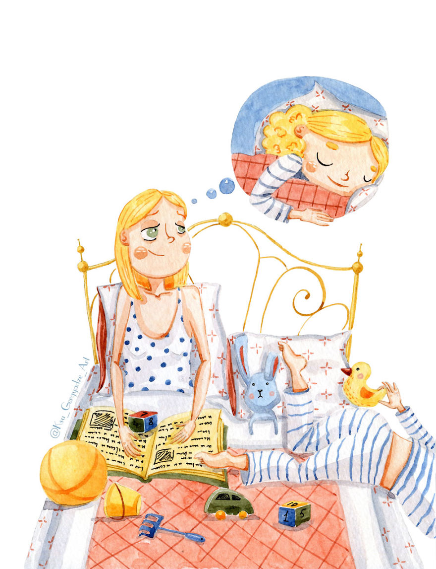 My 3-Year-Old Daughter Never Lets Me Get Bored So I Started Illustrating Our Life My 3-Year-Old Daughter Never Lets Me Get Bored So I Started Illustrating Our Life