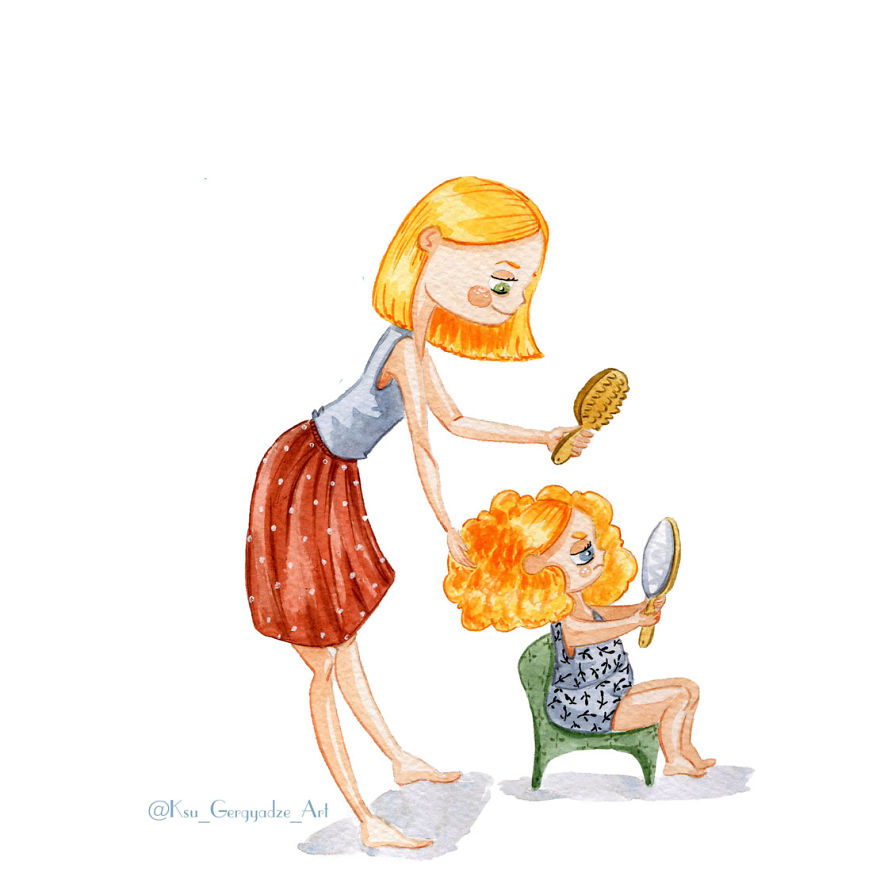 My 3-Year-Old Daughter Never Lets Me Get Bored So I Started Illustrating Our Life My 3-Year-Old Daughter Never Lets Me Get Bored So I Started Illustrating Our Life