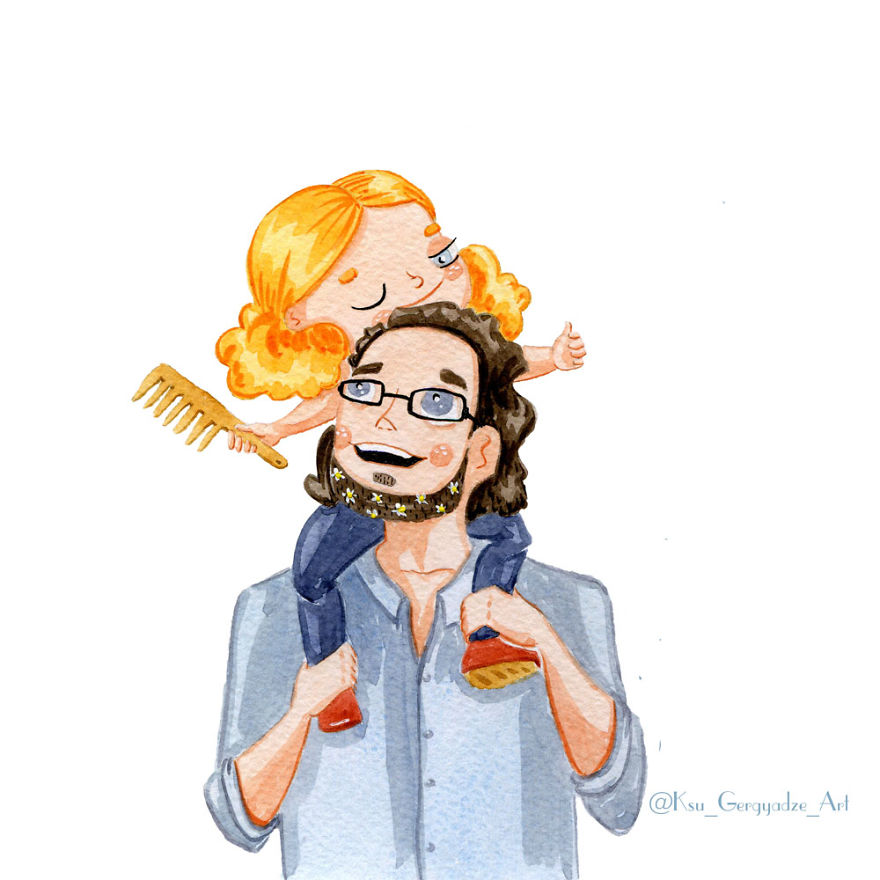 My 3-Year-Old Daughter Never Lets Me Get Bored So I Started Illustrating Our Life My 3-Year-Old Daughter Never Lets Me Get Bored So I Started Illustrating Our Life