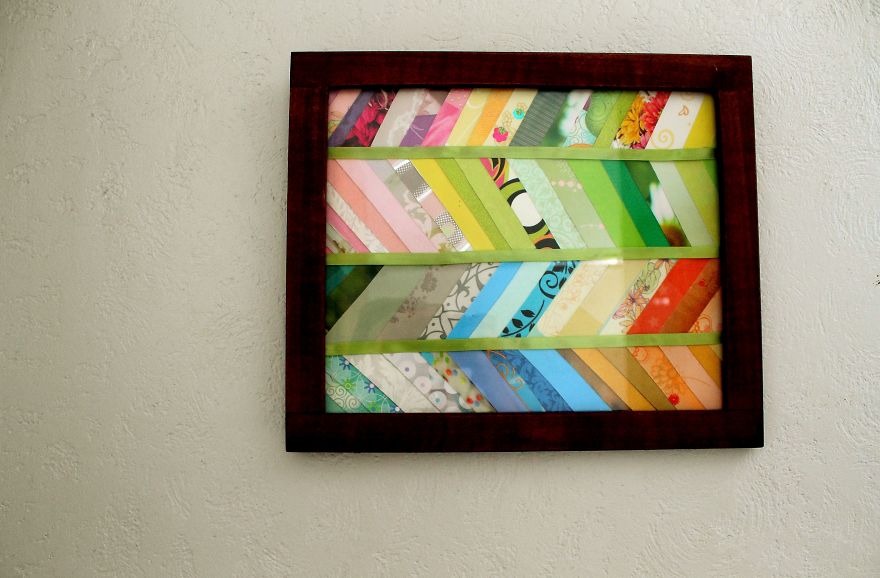 I Cut Up All Our Wedding Cards And Turned Them Into Art For Our Home I Cut Up All Our Wedding Cards And Turned Them Into Art For Our Home