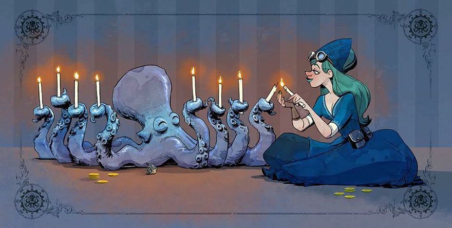 Disney Illustrator Imagines A Life With A Pet Octopus, And It’s Just Too Adorable (79 Pics) Disney Illustrator Imagines A Life With A Pet Octopus, And It’s Just Too Adorable (79 Pics)