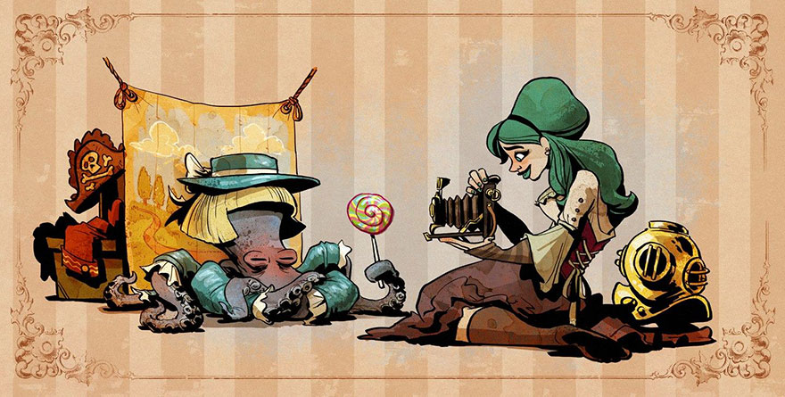Disney Illustrator Imagines A Life With A Pet Octopus, And It’s Just Too Adorable (79 Pics) Disney Illustrator Imagines A Life With A Pet Octopus, And It’s Just Too Adorable (79 Pics)