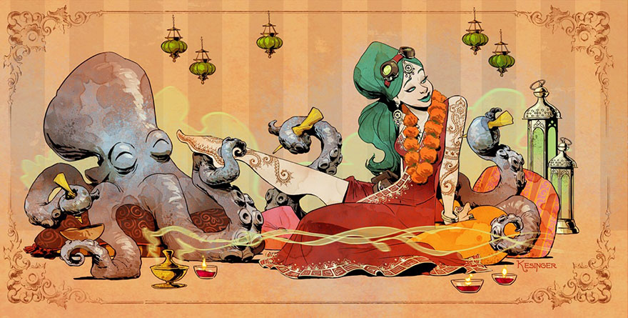 Disney Illustrator Imagines A Life With A Pet Octopus, And It’s Just Too Adorable (79 Pics) Disney Illustrator Imagines A Life With A Pet Octopus, And It’s Just Too Adorable (79 Pics)