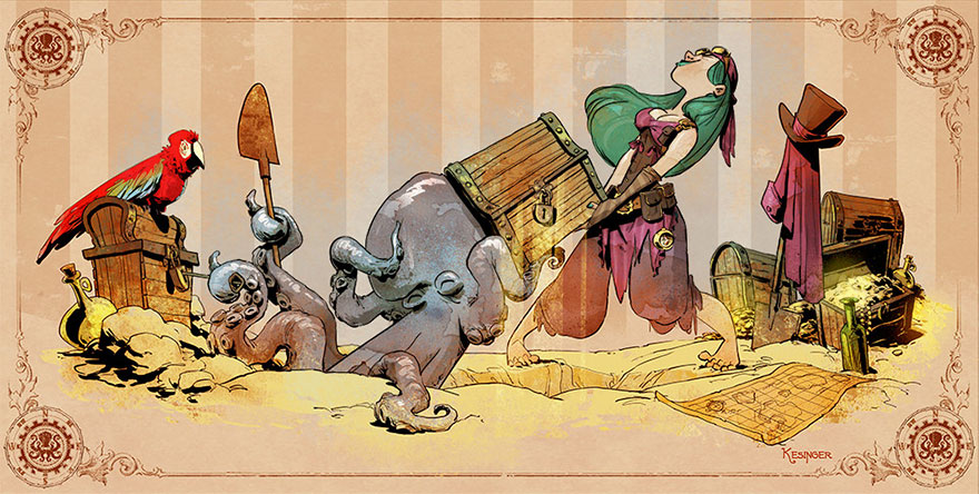 Disney Illustrator Imagines A Life With A Pet Octopus, And It’s Just Too Adorable (79 Pics) Disney Illustrator Imagines A Life With A Pet Octopus, And It’s Just Too Adorable (79 Pics)