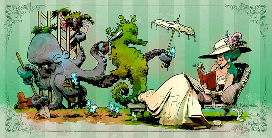 Disney Illustrator Imagines A Life With A Pet Octopus, And It’s Just Too Adorable (79 Pics) Disney Illustrator Imagines A Life With A Pet Octopus, And It’s Just Too Adorable (79 Pics)