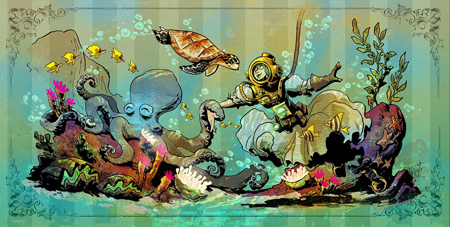 Disney Illustrator Imagines A Life With A Pet Octopus, And It’s Just Too Adorable (79 Pics) Disney Illustrator Imagines A Life With A Pet Octopus, And It’s Just Too Adorable (79 Pics)