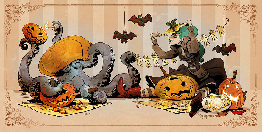 Disney Illustrator Imagines A Life With A Pet Octopus, And It’s Just Too Adorable (79 Pics) Disney Illustrator Imagines A Life With A Pet Octopus, And It’s Just Too Adorable (79 Pics)