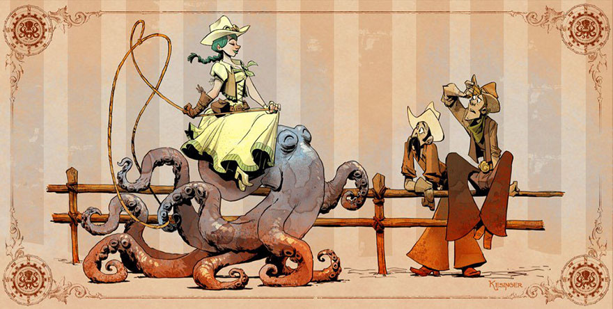 Disney Illustrator Imagines A Life With A Pet Octopus, And It’s Just Too Adorable (79 Pics) Disney Illustrator Imagines A Life With A Pet Octopus, And It’s Just Too Adorable (79 Pics)