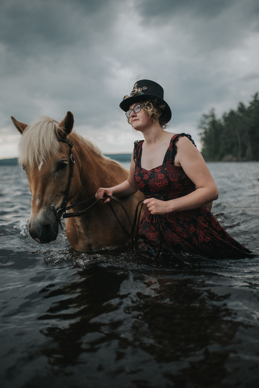 Steampunk With Maddie The Lake Loving Horse